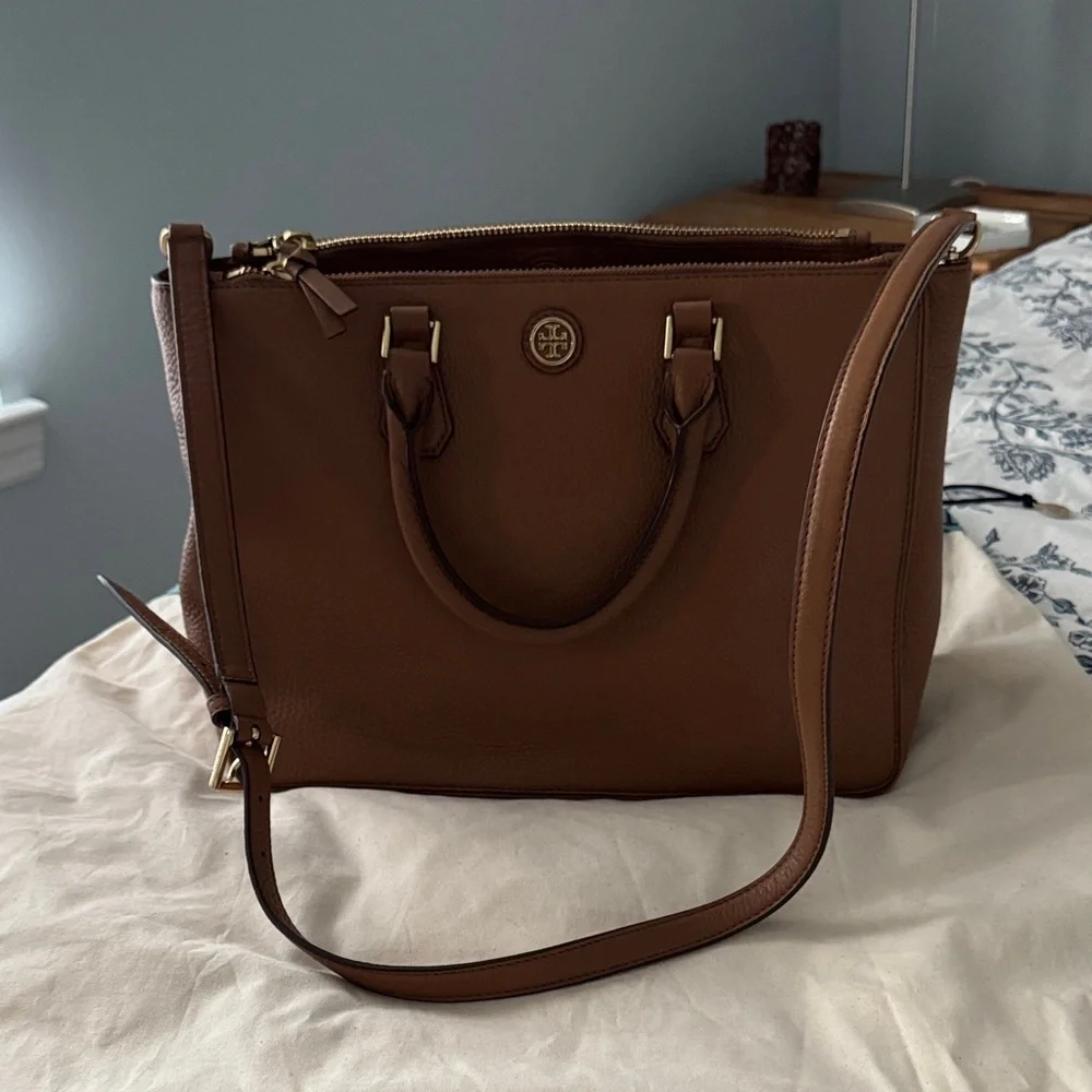 Tory Burch Robinson Leather Tote/Satchel Bag